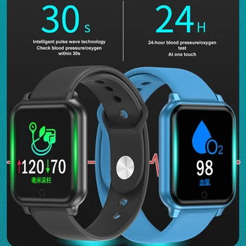 Jeleu Pieptene T70 Impermeabil Sporturi Ceas Inteligent Smartwatch pentru iPhone Android Heart Rate Monitor watch Inteligent pentru Femei Barbati Copii