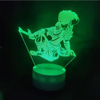 Joc League of Legends 3D Lampă de Masă Acrilice LED Noapte Lumina Atinge 7 Culoare Petrecere acasă Decorative de Lumină copii cadou Jucărie lol