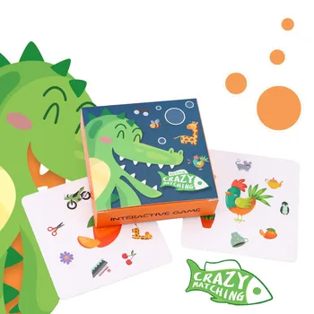 Jucarii 54Pcs Copii Nebun de Potrivire Asocierea Găsi Cardul Părinte-Copil Joc Interactiv pentru Copii Puzzle Cadou