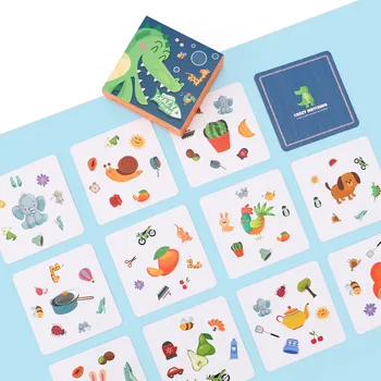 Jucarii 54Pcs Copii Nebun de Potrivire Asocierea Găsi Cardul Părinte-Copil Joc Interactiv pentru Copii Puzzle Cadou