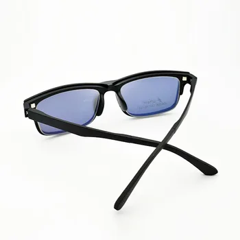 Jumătate ochelari Cadru negru Mat Bărbați și Femei Ultra Light ultem Magneți Set Ochelari Oglindă de Conducere Polarizat ochelari de Soare
