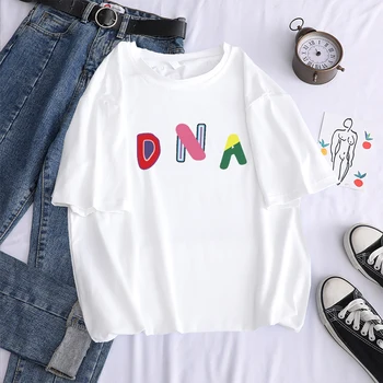 K-pop bangtan boys tineret imbracaminte femei t-shirt ADN-ul de imprimare gri t-shirt femei de moda tee harajuku ulzzang fete darul de sus