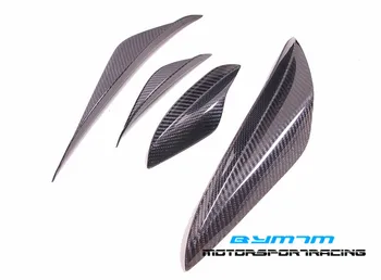 K Stil de fibră de Carbon, Spoiler Fata Splitter Canard 4buc/Set se Potrivesc Pentru BMW E90 E92 E93 M3