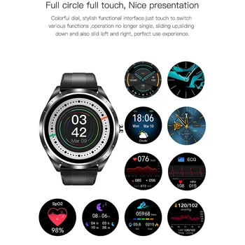 KAIHAI NOUĂ Dinamică 24 ore de somn record smartwatch ecg ppg Spo2 hrv Sforăi Respirația monitor de fitness smart watch Full touch screen