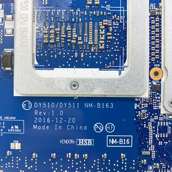 KEFU DY510/DY511 NM-B163 Placa de baza Pentru Lenovo Y720-15IKB Placa de baza Laptop I7-7700HQ GTX1060 3GB/6GB original de Testare Placa de baza