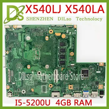 KEFU X540LJ Pentru ASUS X540L F540L 4G RAM I5-5200U Laptop Placa de baza REV2.1 de Testare înainte de expediere de lucru de