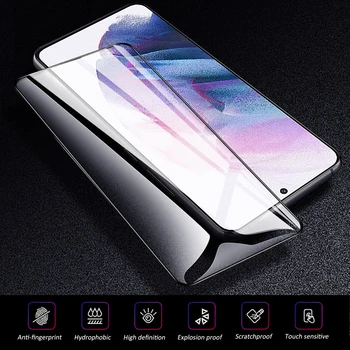 KEYSION Sticla Temperata pentru Samsung Galaxy S21 Ultra 5G S21+ Plus Protectorul de Ecran Telefon Full HD Film de Sticlă pentru Galaxy A52 A72 5G