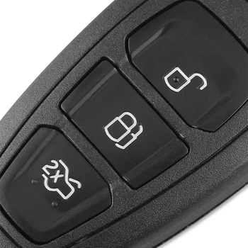 KEYYOU 3 Butoane Fob Modificat Flip Pliere Telecomanda Cheie Auto 433MHz 4D63 Chip Pentru FORD Focus Fiesta Mondeo Cu HU101 Lama CERE