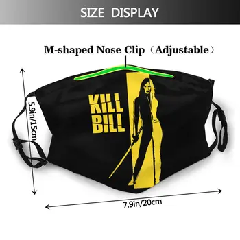 Kill Bill Gura Masca de Fata Kill Bill Masca Faciala Amuzant Moda cu 2 Filtre pentru Adulți