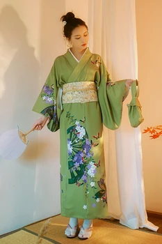 Kimono traditional japonez Cu Obi Femei de a lua fotografie rochie de cosplay de sex feminin yukata femei haori Japonia geisha costum obi kimonouri