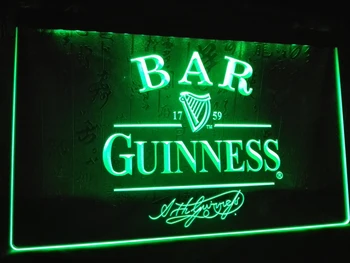 LA427 - BAR Berea Guinness a CONDUS Lumina de Neon Semn decor acasă meserii