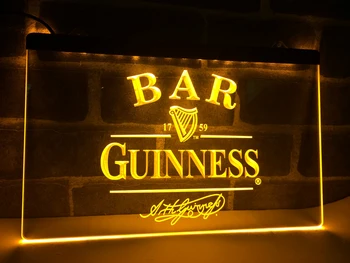 LA427 - BAR Berea Guinness a CONDUS Lumina de Neon Semn decor acasă meserii