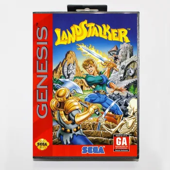 Landstalker Joc Cartuș de 16 biți MD Carte de Joc Cu Cutie de vânzare cu Amănuntul Pentru Sega Mega Drive Pentru Genesis
