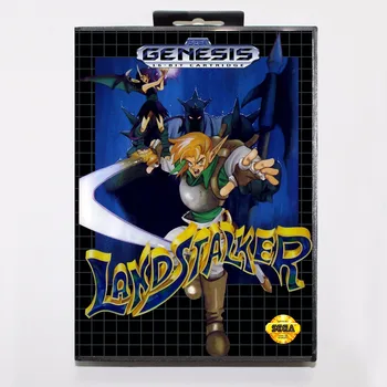 Landstalker Joc Cartuș de 16 biți MD Carte de Joc Cu Cutie de vânzare cu Amănuntul Pentru Sega Mega Drive Pentru Genesis