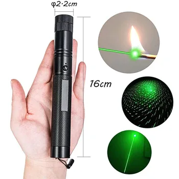 Laser Pointer Verde De Putere Mare De Foc Militare De Ardere Lumină Roșie Vizibilă Fascicul Puternic De Vânătoare Accesorii Pisică Jucărie Cu Laser Pen