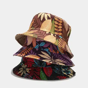 Lateral dublu Găleată Pălărie pentru Bărbați în aer liber Sport Femei din Bumbac Pălării Hip Hop Capac de Vară Moale Pescuit Palarie de Soare Dublu partea Panama Bărbați