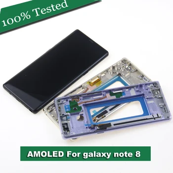 LCD pentru SAMSUNG GALAXY Note 8 Note8 Display Touch Screen Digitizer Asamblare Piese+Cadru
