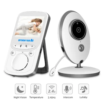 LCD Wireless Audio Video Baby Monitor VB605 Radio Bona Muzica Interfon IR 24h Portabil Copii Camera Copilului Walkie Talkie baby-sitter
