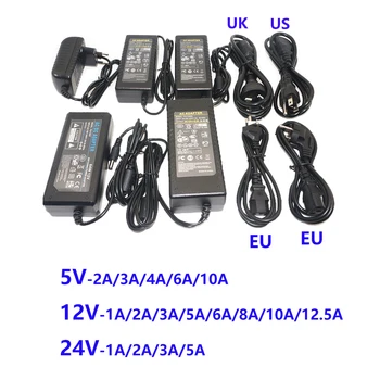 LED de Alimentare Adaptor eu/AU/US/UK Plug DC5V/12V/24V 1A 2A 3A 5A 7A 8A 10A Pentru benzi cu led-uri lampă de iluminat putere driver