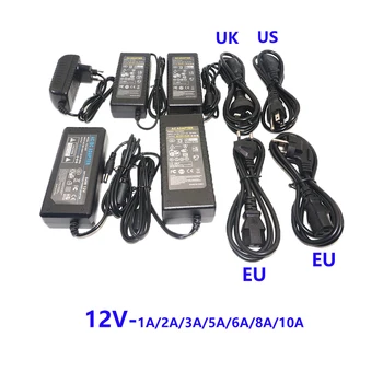LED de Alimentare Adaptor eu/AU/US/UK Plug DC5V/12V/24V 1A 2A 3A 5A 7A 8A 10A Pentru benzi cu led-uri lampă de iluminat putere driver
