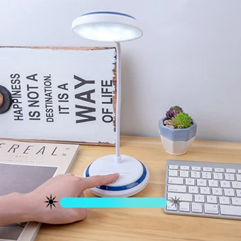 LED Lampa de Birou Pliabil Estompat Atinge Lampă de Masă USB Alimentat Masă Ochi-Îngrijirea Citit Lumina de Noapte Atingere Ușoară Diminuare Lampă Portabilă
