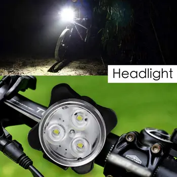 LED Lumini de Biciclete Set USB Reîncărcabilă Senzori inteligenți rezistent la apa, Biciclete Faruri Far Lanterna Lumini Seturi