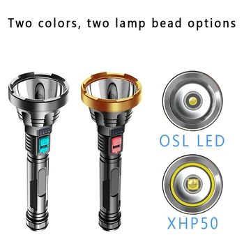 LED P50 4-Core Puternic lanterna Lanterna USB Reîncărcabilă Tactice de Vânătoare Flash de Lumină LED-uri Lanterne Built-in Baterie 18650