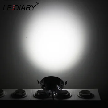 LEDIARY 110V-220V Spot LED, Spoturi 3W 55mm Gaura Alb/Argintiu/Negru Interior Living Jos Lumini led Tavan Încastrat Lampa