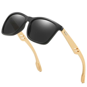 Lemn colorat ochelari de Soare Barbati Femei Piața de Bambus pentru Femei pentru Femei pentru Bărbați Oglindă Ochelari de Soare Retro De Sol Masculino 2020 Manual