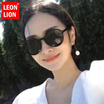 LeonLion 2021 Moda Bomboane Rotund Ochelari De Soare De Culoare Femei De Lux Transparent Ochelari De Soare Clasic De Cumpărături Oculos Gafas De Sol