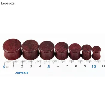 Leosoxs 2pc Violet Lemn Masiv Ureche Cercei Piercing Bijuterii de Vânzare Fierbinte Dopuri pentru Urechi și Tuneluri de Dimensiuni Mari Ureche Targă de Lemn Expander
