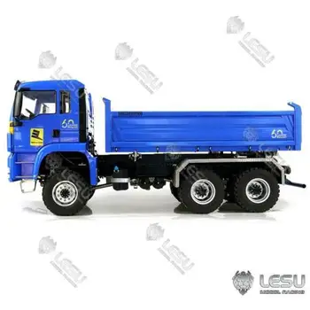 LESU 1/14 RC MAN TGS Trei căi 3 Direcția 6x6 Dumper Truck Hidraulice Model de Lumini de Sunet ESC Cab TH16711