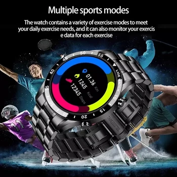 LIGE Nouă Bărbați ceas Inteligent de ritm Cardiac tensiunea arterială IP68 impermeabil sporturi ceas Fitness de Lux ceas Inteligent de sex masculin pentru iOS Android