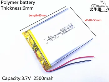 Litru de energie a bateriei 1buc/lot 605060 Acumulator 3.7 V 2500mAh baterie Reîncărcabilă Litiu-Polimer