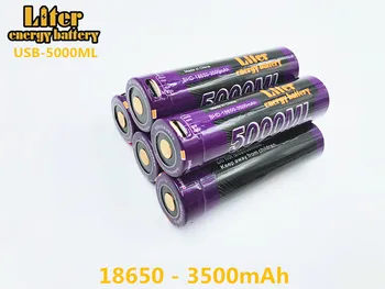 Litru de energie a bateriei USB 3.7 V 18650 3500mAh Li-ion USB 5000ML Baterie Reîncărcabilă LED Indicator luminos DC-Încărcare +USB sârmă