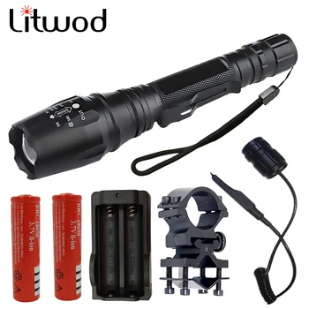 Litwod Z10V5 CREE XHP70 tactice puternic de vânătoare Lanterna LED-uri Lanterna 1000 de Lumeni Zoom Pentru 2x18650 baterie Linternas