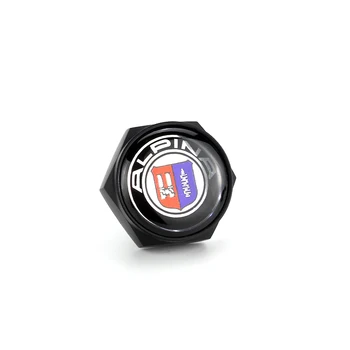 Logo-ul auto de Înmatriculare Cadru Șuruburi Șuruburi Pentru BMW Alpina 3 Seria 5 E90 E91 E92 E93 E87 E86 E46 E53 E60 E63 E64 E39 E52 E61 E83