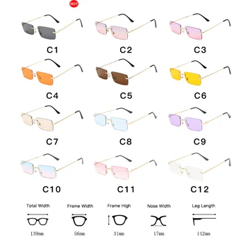 LongKeeper Brand de Lux Dreptunghi ochelari de Soare Femei 2020 fără ramă Îngustă de Lentile de Ochelari de Soare Pentru Femei oculos feminino