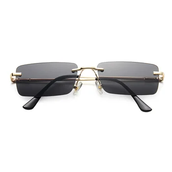 LongKeeper Brand de Lux Dreptunghi ochelari de Soare Femei 2020 fără ramă Îngustă de Lentile de Ochelari de Soare Pentru Femei oculos feminino