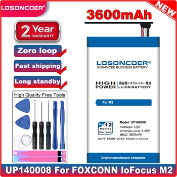 LOSONCOER 3600mAh UP140008 Baterie pentru Foxconn InFocus M2 +Cadou instrumente +autocolante