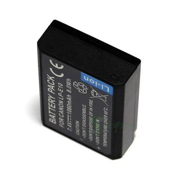 LP-E10 Baterie + LCD Dual USB Incarcator pentru Canon EOS 4000D 3000D 2000D 1500D 1300D 1200D 1100D EOS Rebel T100 T7 T6 T5 T3 Camera