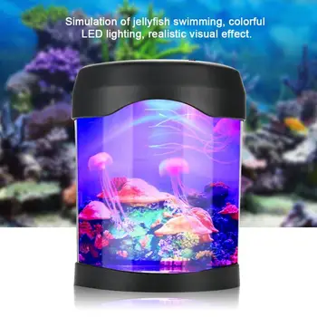 Lumina de acvariu Mini Rezervor de Pește Noaptea stare de Spirit de Lumină LED-uri de Iluminat de Culoare USB Schimbare Lampă de Noapte Rezervor de Pește Submersibile Lumina