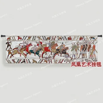 Lupta cadou de Nunta agățat de Perete tapiserie 45*146cm soldat cal de Război Acasă jacauard material textil Aubusson H167