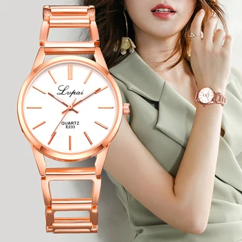 Lvpai Ceas Brand Femei Rochie De Lux Ceasuri Brățară Moda Cuarț Ceasuri De Mana Femei Clasic A Crescut De Aur Doamnelor Ceas De Afaceri