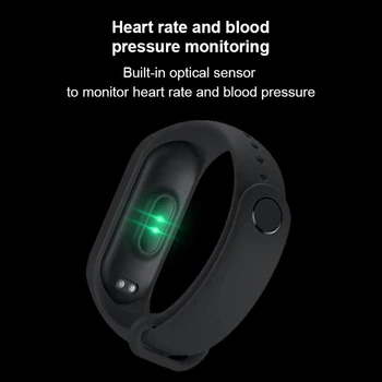 M5 Ecran Color Brățară Inteligent Tensiunii Arteriale Rata De Inima De Monitorizare A Sănătății Sport Rezistent La Apa Bratara Inteligent