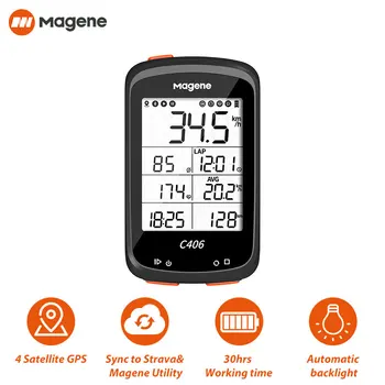 Magene C406 Calculator Bicicleta cu GPS Inteligent fără Fir Vitezometru Drum MTB Biciclete Monito Stopwatchring Bluetooth ANT+ Ciclism Date Hartă