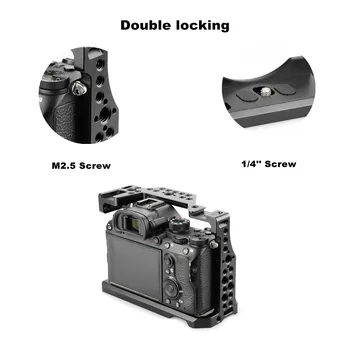 MAGICRIG A7RIII Cușcă cu NATO Maner + Cablu HDMI Clemă pentru Sony A7RIII /A7RII /A7II /A7III /A7SII Camera