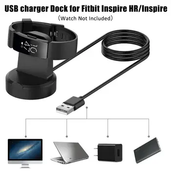 Magnetic Charging Dock Pentru Fitbit Inspire HR / Inspira Brățară Inteligent de Înlocuire 100cm Cablu USB Adaptor Încărcător de Călătorie