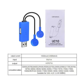 Magnetic Incarcator USB pentru 26650 21700 20700 18650 16340 Li-ion Baterie telefon Mobil Dropshipping