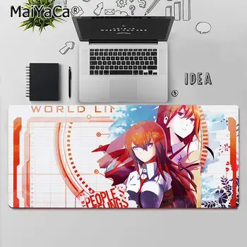 Maiyaca Calitate de Top anime Steins Gate Jocuri Jucător de birou laptop Cauciuc Mouse-ul Mat Transport Gratuit Mari Mouse Pad Tastaturi Mat